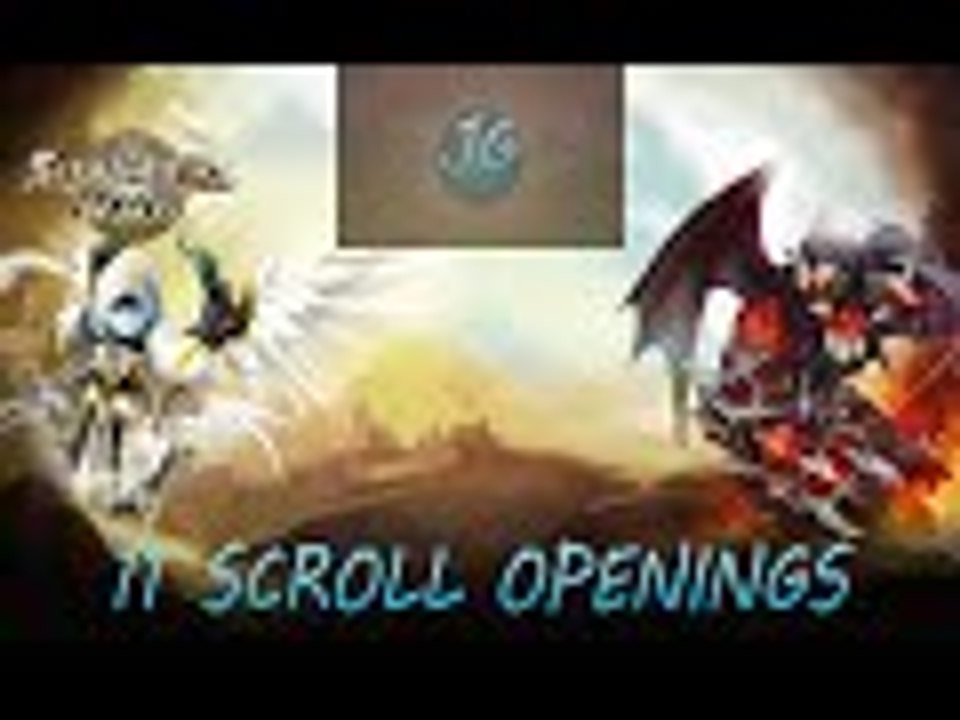 SUMMMONER WAR OPENING 11 SCROLLS!!!
