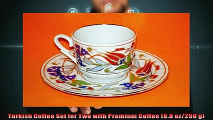 buy now  Turkish Coffee Set for Two with Premium Coffee 88 oz250 g