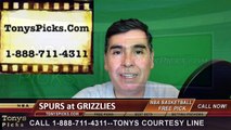 San Antonio Spurs vs. Memphis Grizzlies Free Pick Prediction Game 3 NBA Pro Basketball Odds Preview 4-22-2016