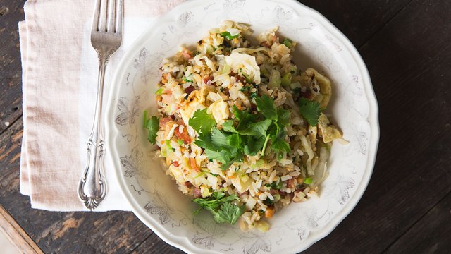 How to Make Bacon and Egg Fried Rice Amy Thielen