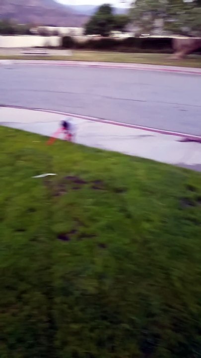 Un bébé avec un sabre laser joue tout seul dans la rue...