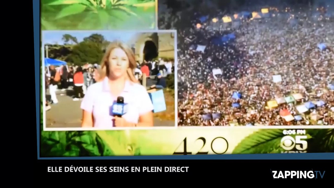 Une femme montre ses seins en plein direct à la télévision (Vidéo)