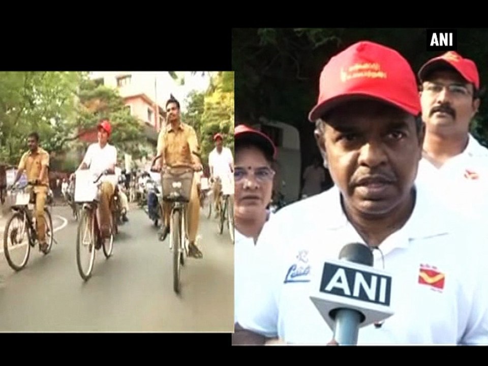 Chennai postal department organises cycle rally to aware voters