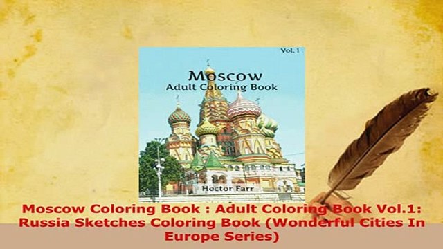 PDF Moscow Coloring Book Adult Coloring Book Vol1 Russia Sketches Coloring Book Wonderful Ebook