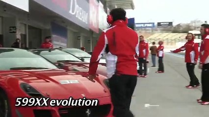 First shakedown for the 599XX fitted with the new evolution package