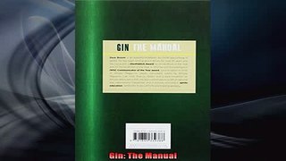 EBOOK ONLINE  Gin The Manual  BOOK ONLINE