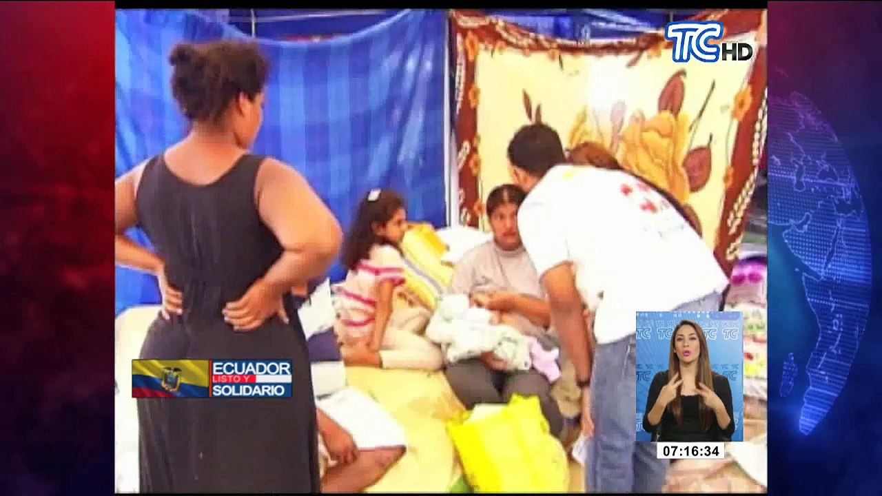 Víctimas del terremoto en Muisne se encuentran en albergues