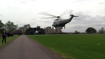 President Obama touches down in Windsor