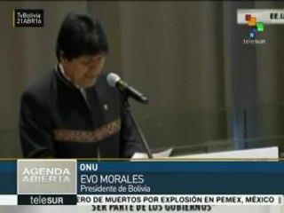 ONU: Evo Morales aboga por el respeto a la Madre Tierra