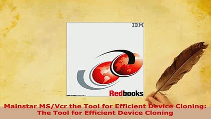 PDF  Mainstar MSVcr the Tool for Efficient Device Cloning The Tool for Efficient Device  EBook