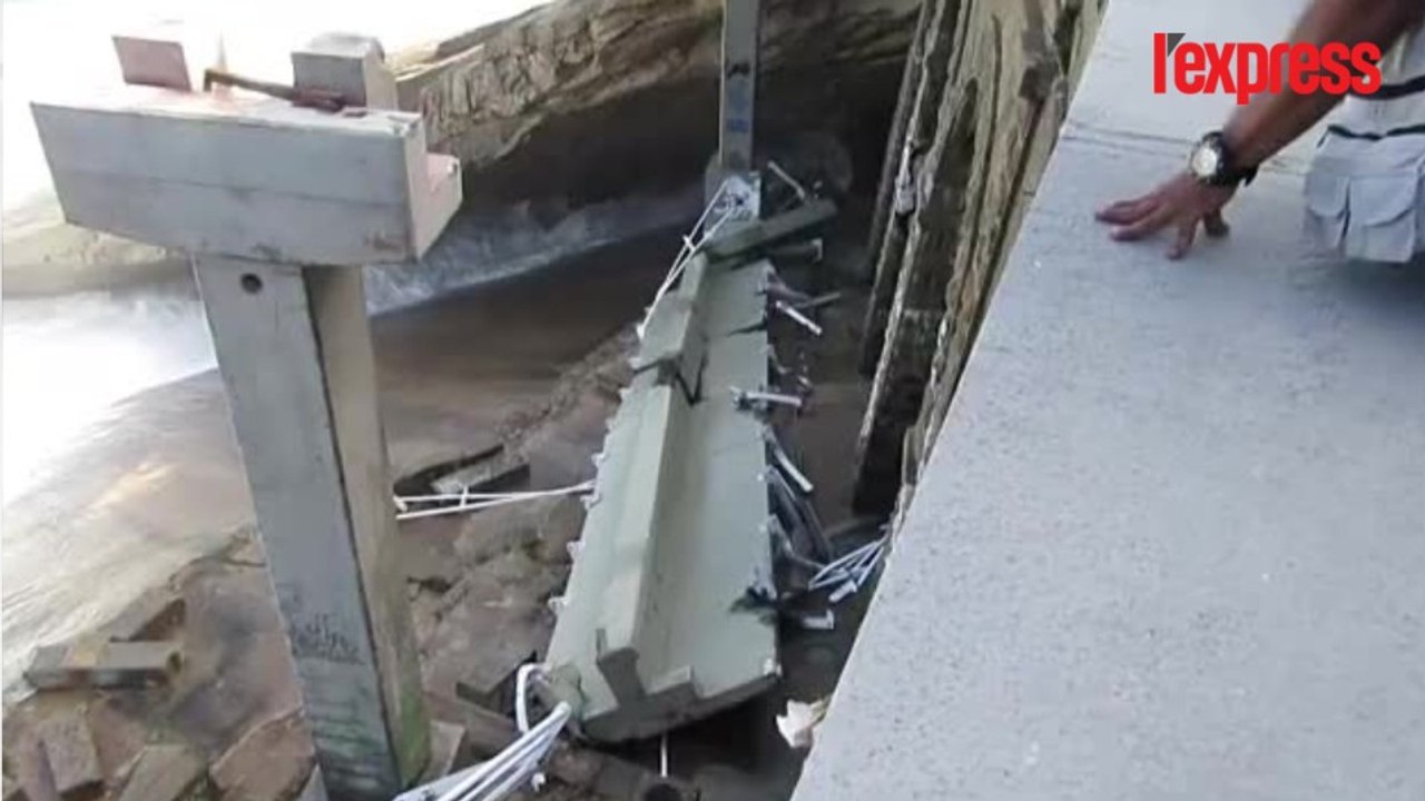 Effondrement meurtrier d'une piste cyclable con...