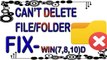 how to delete a file -(folder) which can't be deleted (fix)windows-7,8,10)