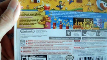 Unboxing New Super mario bros 2 Brothers bros. luigi princess peach 3DS nintendo