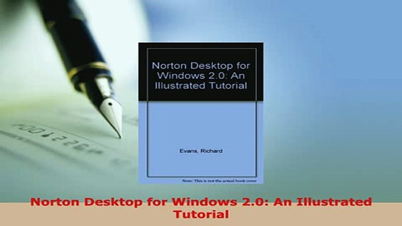 PDF  Norton Desktop for Windows 20 An Illustrated Tutorial  EBook