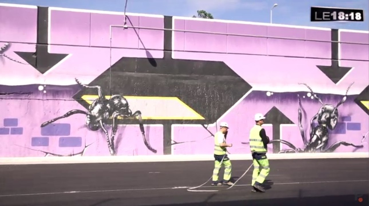 Le 18:18 - Marseille : des graphistes transforment la future L2 en œuvre d'art