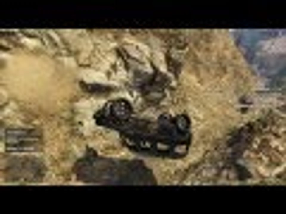 Grand Theft Auto V ONLINE funny moments with Mercedes GL on mountain 60fps 1080p