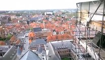 Une vue aérienne du centre de Tournai depuis la cathédrale
