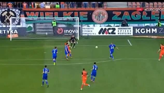 Arkadiusz Woźniak Goal HD - Zaglebie Lubin 2-1 Ruch Chorzow - 22-04-2016