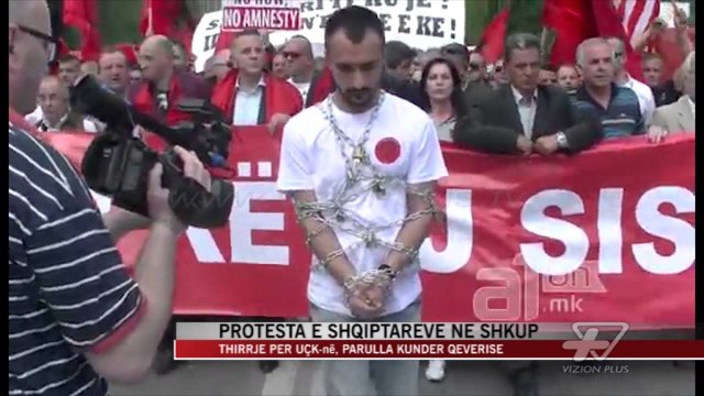 Protesta e shqiptarëve në Shkup - News, Lajme - Vizion Plus
