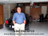 Customer Testimonial: Garage Floor installed by Decorative Concrete Resurfacing St. Louis MO