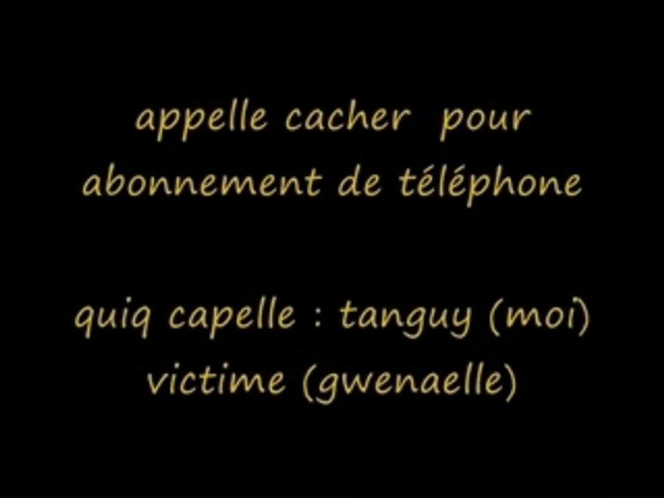 movaise blague par téléphone