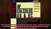 READ book  Arco Master the Ap Calculus Ab  Bc Test 2002  TeacherTested Strategies and Techniques Full Free