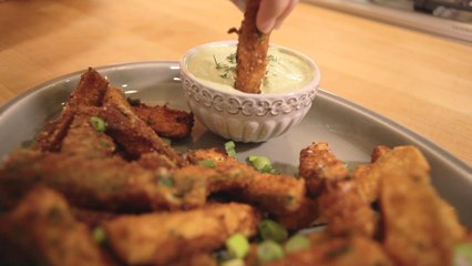 Zucchini Fries with Green Goddess Aioli