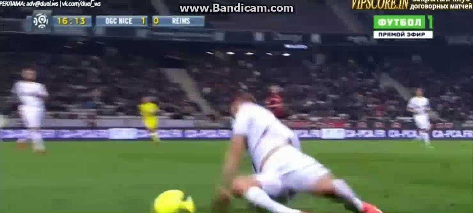 OGC Nice 1st BIG Chance - OGC Nice 1-0 Reims 22-04-2016