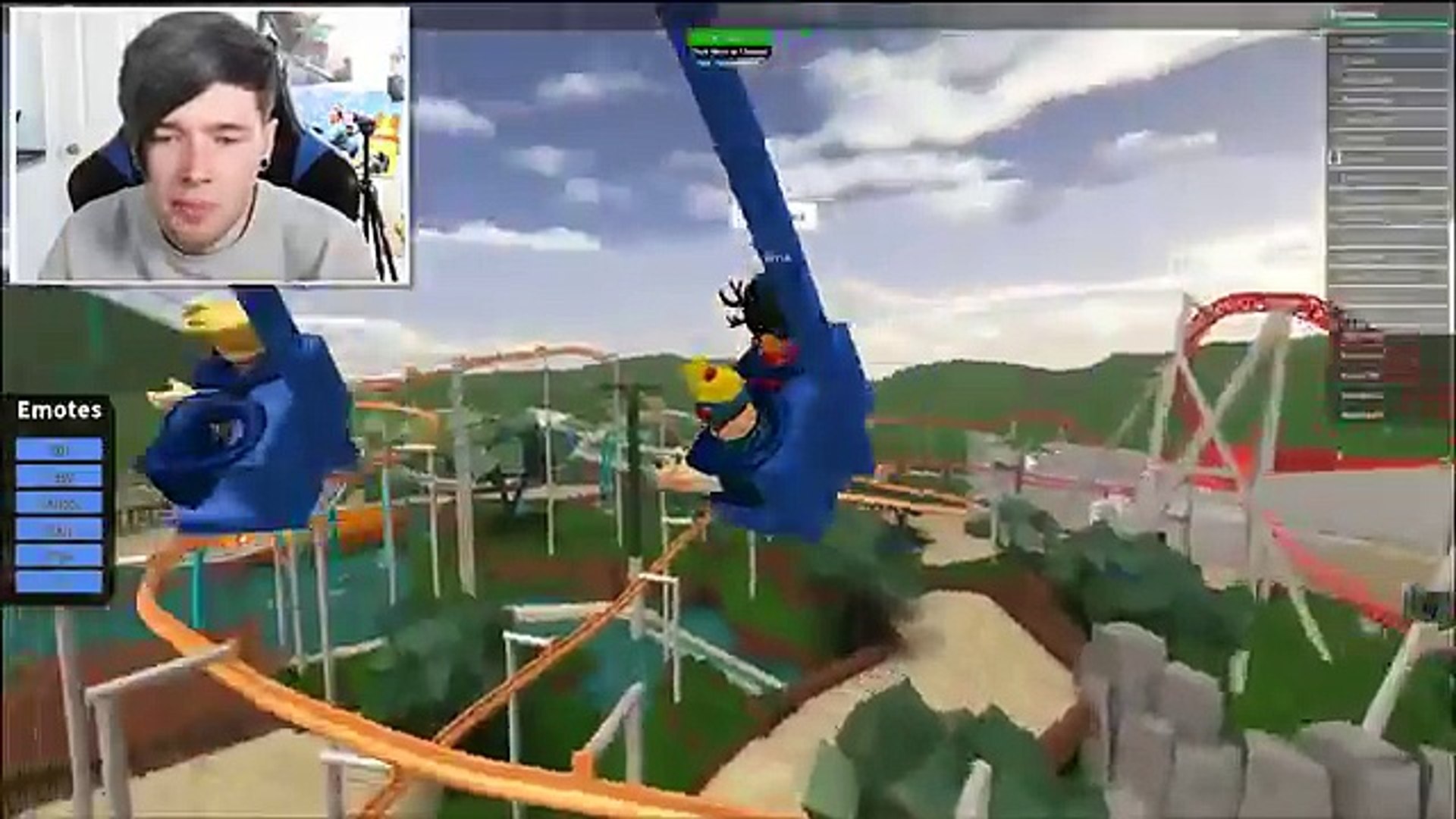 ⁣DanTDM INSANE ROBLOX THEME PARK!! | Roblox