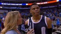 Russell Westbrook Postgame Interview | Thunder vs Mavericks | Game 3 | April 21, 2016 | NBA Playoff