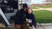 Little Girl Gives Her Garbage Man Hero A Birthday Cupcake