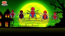 Finger Family Epic Battles Funny Spider vs Bat _ Finger Family Rhymes for Children