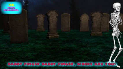 Crazy Skeleton Family _ Funny Finger Family Nursery Rhymes in 3D
