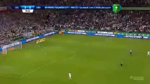 Kasper Hämäläinen Goal - Legia Warsaw 4-0 Cracovia Krakow - 22.04.2016
