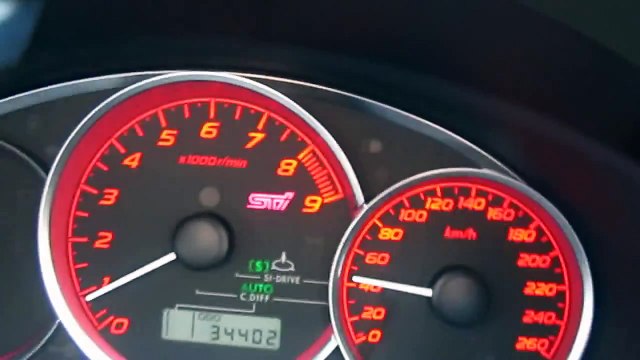 Subaru STI Version 10 Acceleration 0 to 100km/h