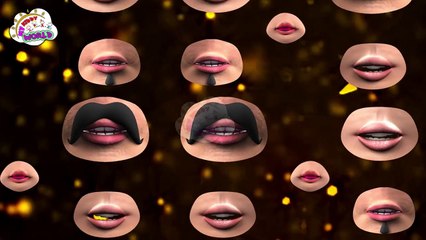 Funny Lips Finger Family -Funny 3D Animation Nursery Rhymes & Songs for Children