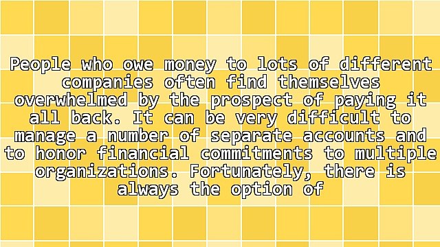 Guaranteed Debt Consolidation Loans For People With Bad Credit