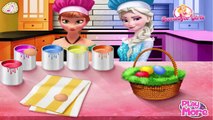 Elsa and Anna Eggs Painting - Frozen Sisters Painting Eggs - Elsa and Anna Games