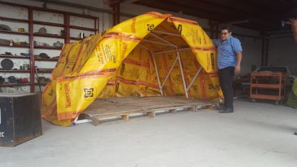 Carpas para damnificados