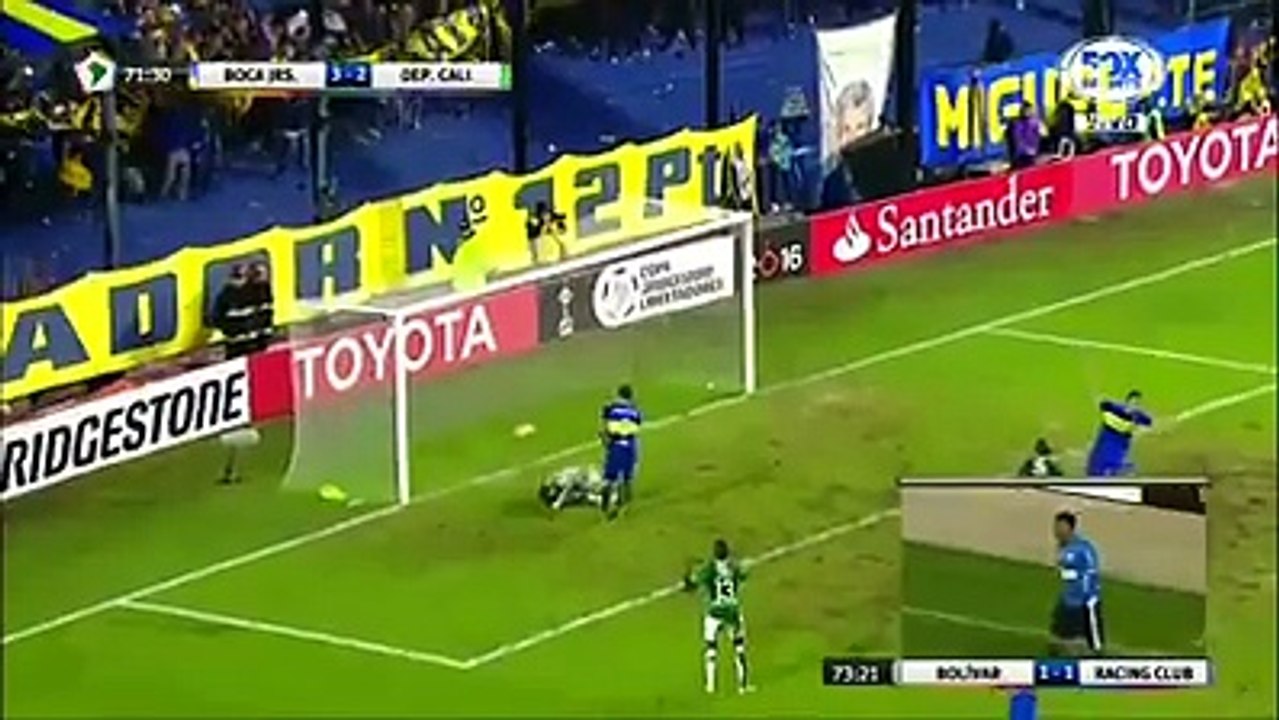 Le superbe coup franc de Carlos Tévez face au Deportivo Cali en Copa Libertadores