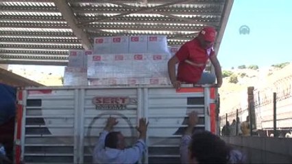 Türk Kızılayından Suriye'ye 15 Tır Yardım