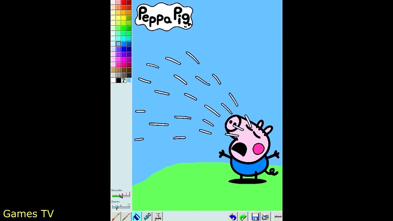 George Pig Crying Peppa Pig Coloring Book