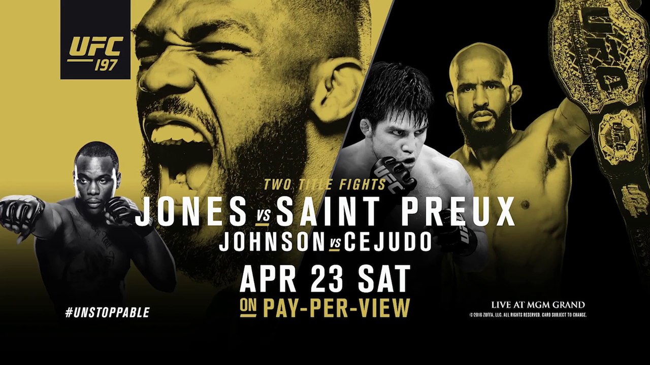 UFC 197: Main Event and Co-Main Event Weigh In Face Offs