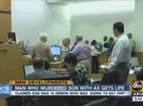 Man sentenced for killing his son with an ax