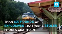 Quarter ton of explosives stolen from CSX train