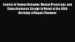 Book Control of Human Behavior Mental Processes and Consciousness: Essays in Honor of the 60th