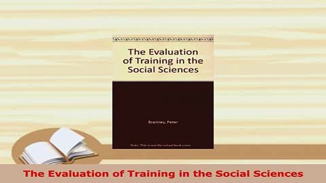 PDF The Evaluation of Training in the Social Sciences Read Full Ebook