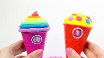 Play Doh Ice Creams Rainbow Ice Cream Peppa Pig Ice Cream Parlor Playset Playdough Toy Videos Part 1