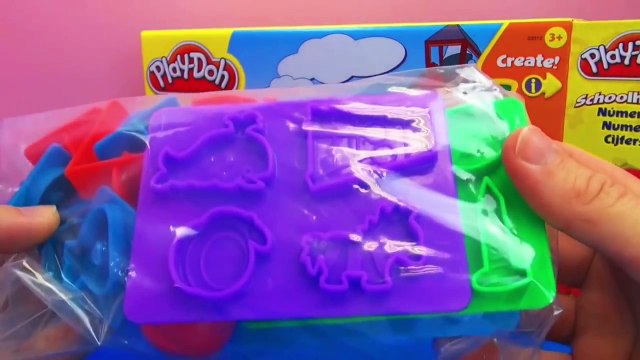 Play Doh School – Apprendre à compter et apprendre les formes géométriques avec de la pâte