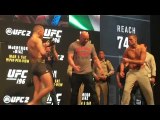 Conor McGregor vs Nate Diaz UFC 196 Weigh In Face Off with Flinch - YouTube